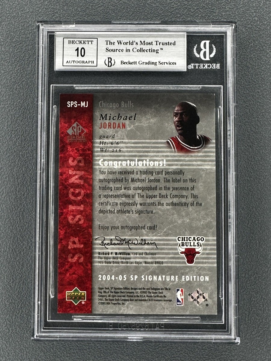 2004-05 SP Signature Edition - Sp Signs Michael Jordan #SPS
