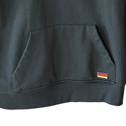 Felpa con cappuccio Krisp NYC Germania marchi automobilistici tedeschi logo uomo media nera LS - Foto 4 di 11