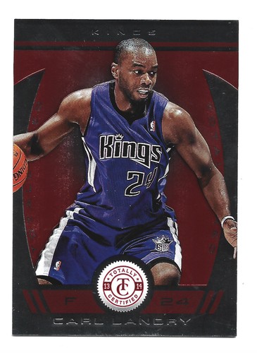/99 Red 2013-14 Totally Certified #135 Carl Landry Sacramento Kings Basketball