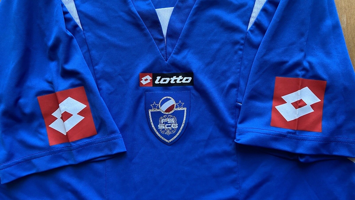 YUGOSLAVIA 2006 2007 HOME FOOTBALL SHIRT SOCCER JERSEY LOTTO sz