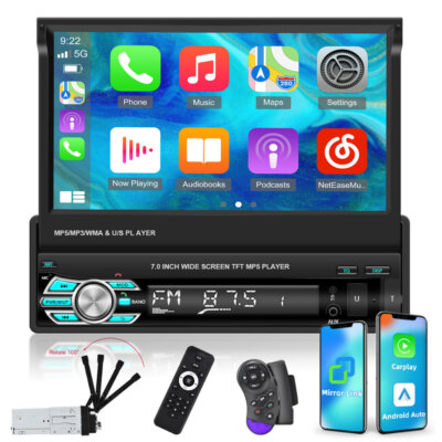 7'' 1Din Autoradio Carplay für Apple Android Auto MP5 Player Bluetooth USB FM AUX