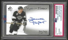 DAVE TAYLOR 2021 SP AUTHENTIC SIGN OF THE TIMES AUTO PSA 10 GEM MINT POP 1/1