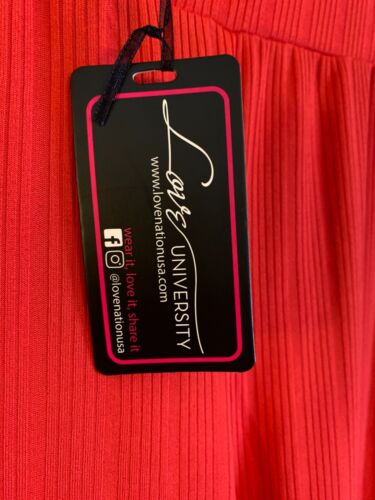 Pantalones para mujer NUEVO Love University rojos cintura elástica - M - Imagen 2 de 4