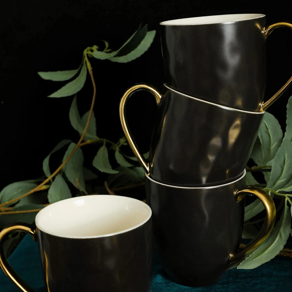 Moderno Juego de Vajilla Poreclain 16 Piezas, Juego de Platos y Cuencos, Juego de Platos para 4, Foto 2 de 4