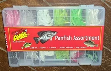 ARKIE The Original Jig 288pc PANFISH Assortment: Tubes/Grubs/Shad/Jig Heads!