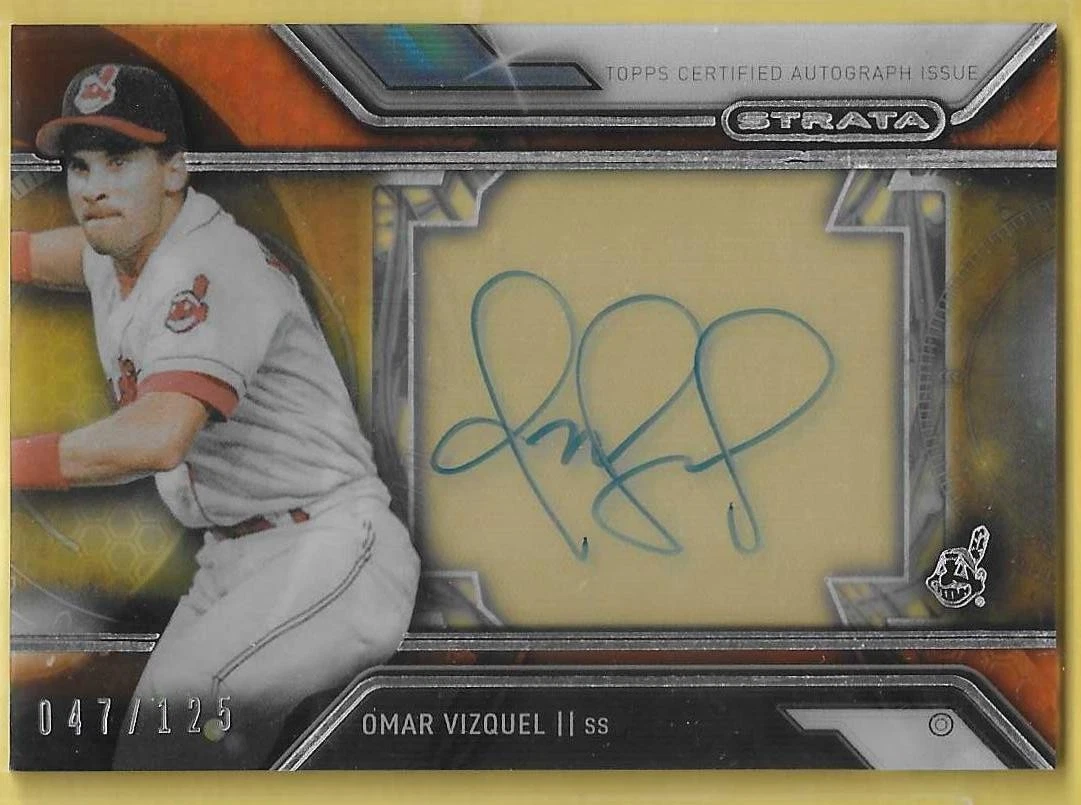 Omar Vizquel Baseball Serial Numbered Sports Trading Cards 