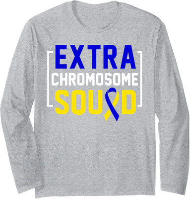 Down Syndrome Awareness Day Support Trisomy Squad Long Sleeve Tshirt