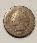 1868 P Indian Head Cent Penny  Very Worn, But No Damagel - C9916