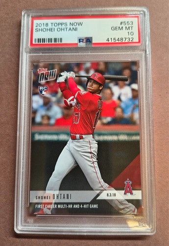 2018 TOPPS NOW #553 SHOHEI OHTANI PSA 10 Gem Mint