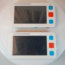 2 PC LOT YS011 5.0inch Video Electronic Magnifier Reading AID Unit Only No Cords