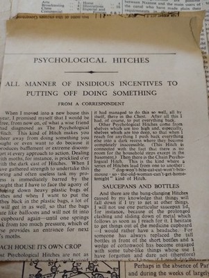 Sk263 Ephemera 1956 Artikel Wie man etwas aufschiebt 