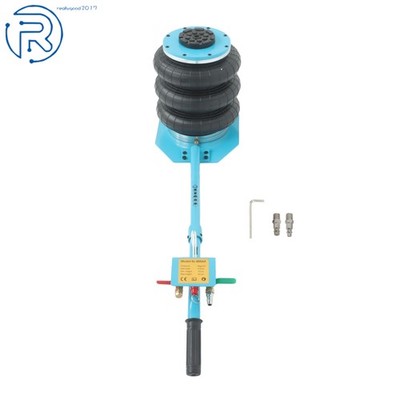 Triple Bag Air Jack 3 Ton/6600 lbs Pneumatic Jack Blue For Car SUV fast Lifting