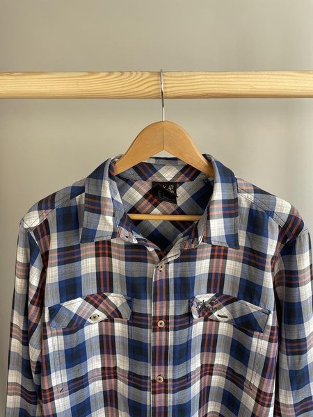 Men Jack Wolfskin Shirt Navy 40 /L / 48 #9ECX