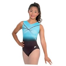 Glitz  Glam Gymnastics Leotard for Girls with Matching CM Girls 7-8 Blue