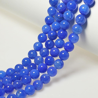 Perlen Zum AuffäDeln 6Mm 60 StüCk Blauer Drachenader Achat Edelsteine Perlen Mit