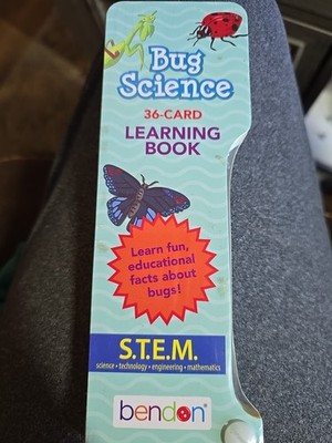 Bug Science STEM 36 card learning book Bendon educational facts about bugs NEW
