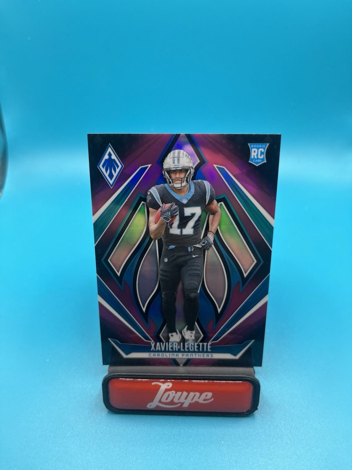 Xavier Legette 2024 Panini Phoenix Pink Fade RC 21/88 #249 Carolina Panthers