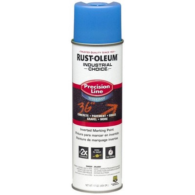 RUST-OLEUM 205176 Line Marking Paint,20oz,Fluorescent Blue 10Z861
