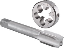3/4"-16 UNF Tap and Die Set Left Hand, 3/4 X 16 UNF Machine Thread Tap and round