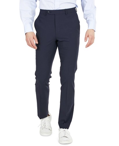Pantalones de vestir Bar Iii para hombre ajustados 29/29 azul marino elásticos lisos - Imagen 4 de 7