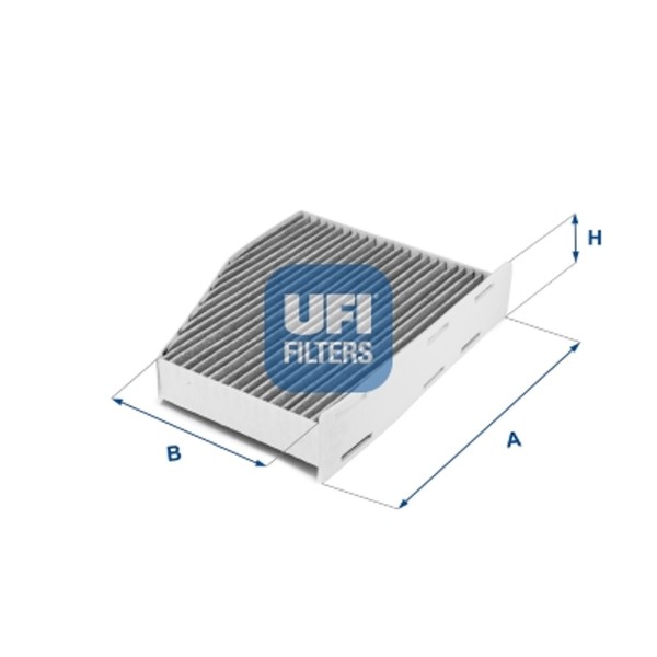 UFI Innenraumfilter 54.124.00 Aktivkohlefilter FüR VW Audi Seat Skoda Passat A3-image