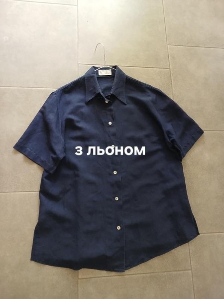 Women Peter Hahn Shirt Navy 44 / XXL / 52 #C7ZH