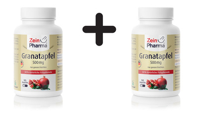 2 x Zein Pharma Pomegranate, 500mg - 90 caps (222,17 EUR/kg)