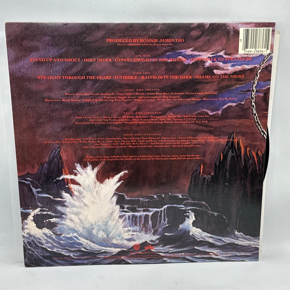 Dio - Holy Diver - 1983 US 1st Press Album (EX) in Shrink Ultrasonic Clean - Image 3 of 4