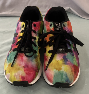 adidas Torsion Tie-Dye Multicolor Low Top Lace-Up Sneakers S74958