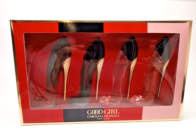 Good Girl Carolina Herrera Women 4Pcs Mini Set 0.24 oz 7 ml Eau De