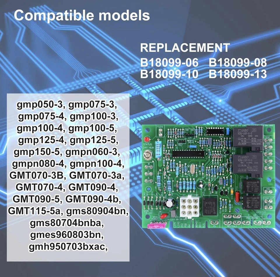Furnace Control Board for Goodman B18099-06,B18099-08,B18099-10 and B18099-13 - Image 2 of 4