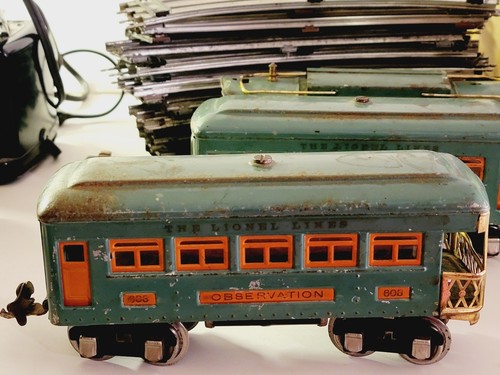 Lionel 50 Pc. O Gauge Train Set 1920's Engine 3 Cars Transformer 1034 110v 75w - Picture 19 of 23