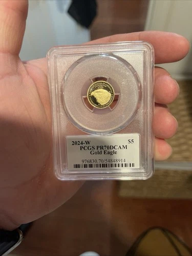 ULTRA BREAKS 2024 W $5 PROOF AMERICAN GOLD EAGLE PCGS PR70CAM