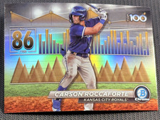 2024 Bowman Chrome REFRACTOR TOP 100 #86 Carson Roccaforte item 1
