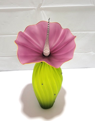 Bobtanical Tall Vessel Blown Glass by Bob & Laurie Kliszewski Kliss
