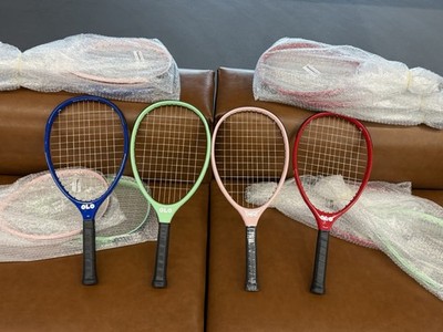 OLO Up / Down Tennis Racquets Lot of 4 Blue Green Pink Red