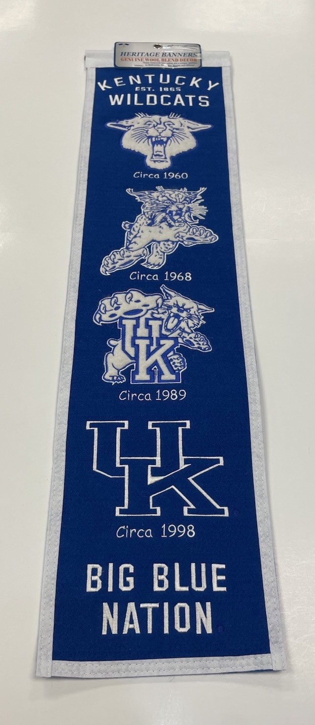 Kentucky Wildcats NCAA Winning Streak Embroidered Heritage Banner