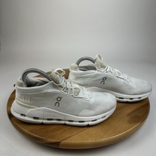 Womens On Cloudnova 2 White Mesh Athletic Running Sneakers Shoes Size 8 M GUC