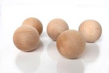 Turned Wooden Balls - 50mm Each