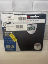 Health o meter LCD Carbon Fiber Digital Body Weight Scale, 400lb Capacity.