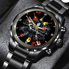 Elvis Presley Black Stainless Steel Watch