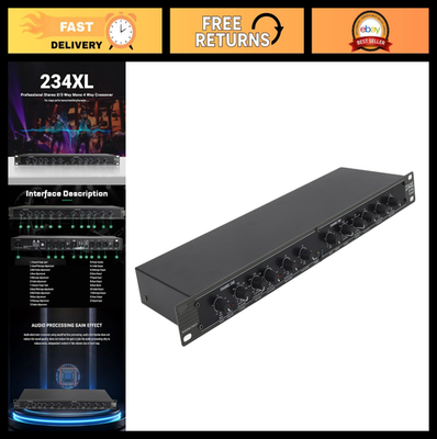 4 Way Audio Crossover - Professional Stereo Sound Distribution for