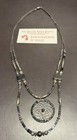 Vintage Southwest Silver & Hematite Sterling Dream Catcher  Necklace 24in — photo 1