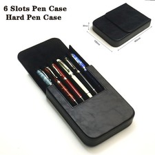 Hard Fountain Pen Case 6 Slots Storage Box Office Portable Collection Box US