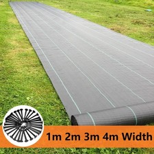 Heavy Duty Weed Membrane Weed Control Fabric Barrier Suppressant Garden + Pegs
