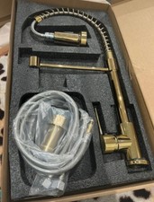 Brushed Gold Kitchen Mixer Tap Pull Out Style