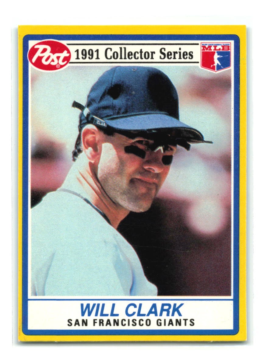 Will Clark - 1991 Post Cereal #3 - San Francisco Giants