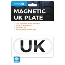 Simply Auto Magnetic UK Plate Euro Legal Reusable Car GB Sticker Replacement