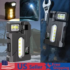  1-5x G5 Rechargeable EDC Flashlight Powerful RGB Flashights 400 Lumens Portable