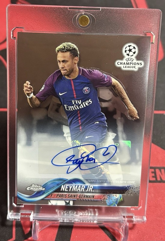 2017-18 Topps Chrome UEFA Champions League Neymar Jr Autograph